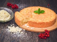 Песочный пирог с творогом