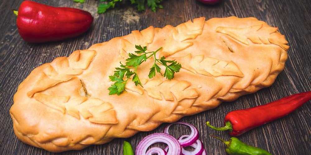 Постный пирог с горбушей и овощами. Доставка по Челябинску. Купить этот пирог в Сдобной деревне.