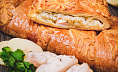Пирог слоеный с курицей и картофелем. Доставка по Челябинску. Купить этот пирог в Сдобной деревне.