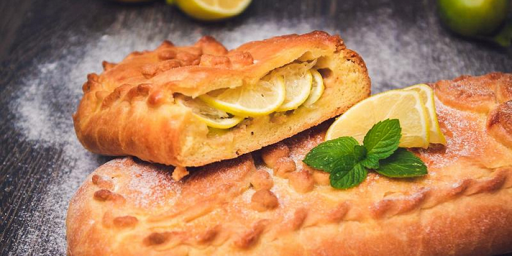 Пирог с лимоном