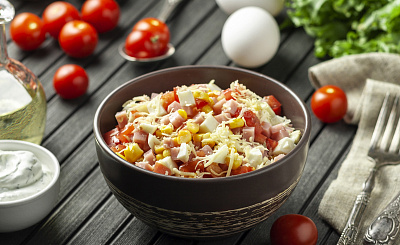 Салат Фантазия. Вкуснейший салат от Сдобной деревни. 