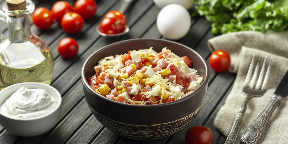 Салат Фантазия. Вкуснейший салат от Сдобной деревни. 