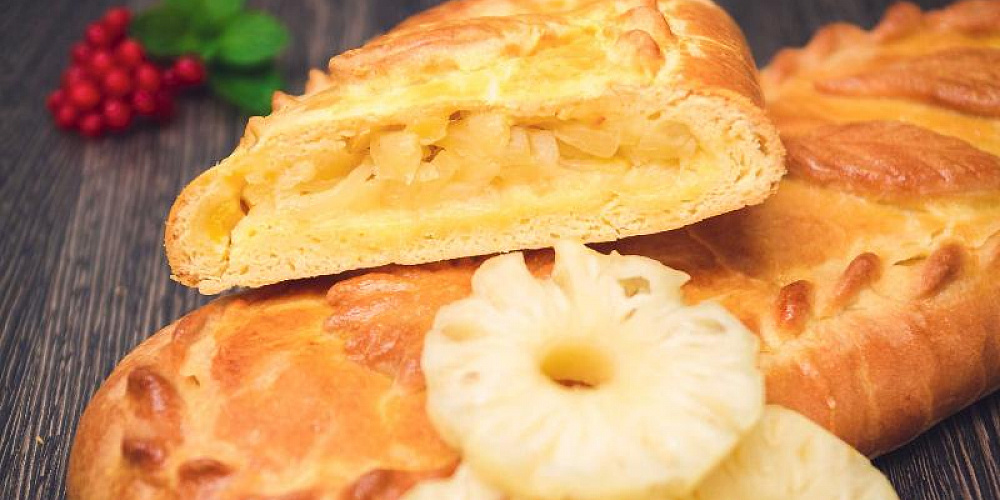 Пирог с ананасом